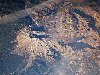 Mt. St. Helens aerial view